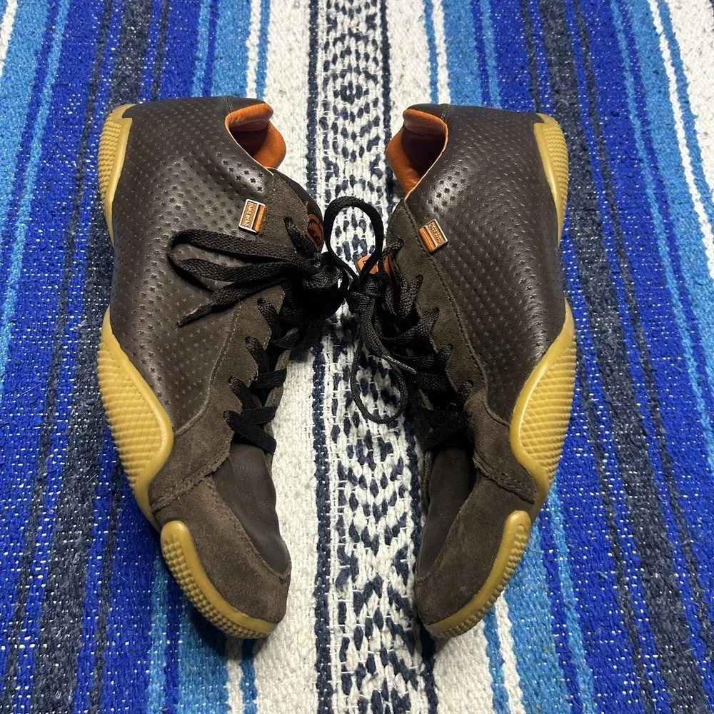 Vintage Marc Ecko The Cult Mens Shoes Size 11 Lace Up Sneakers Chocolate Brown